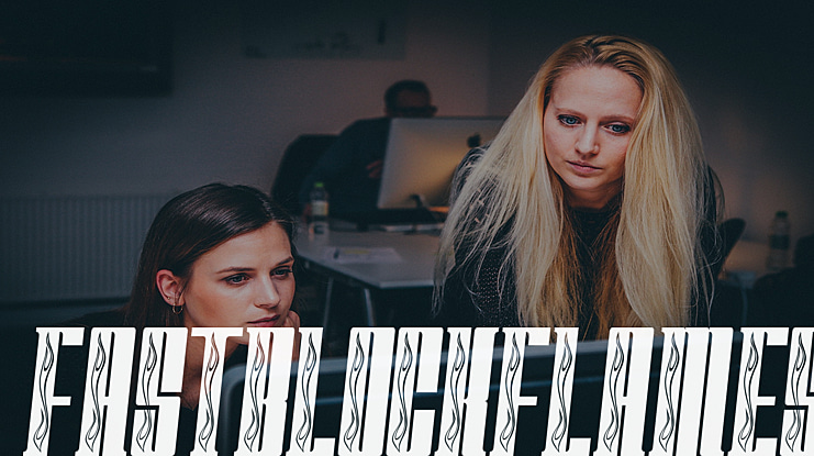 FastBlockFlames Font