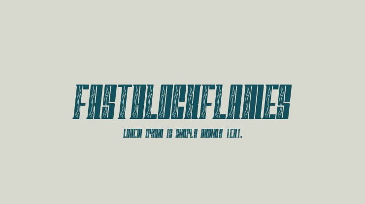 FastBlockFlames Font