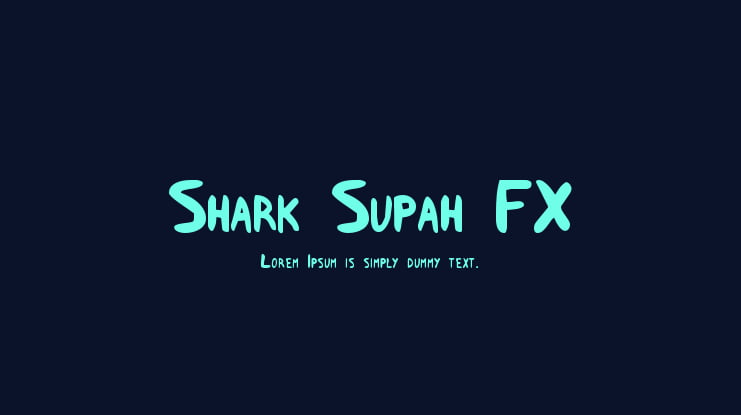 Shark Supah FX Font