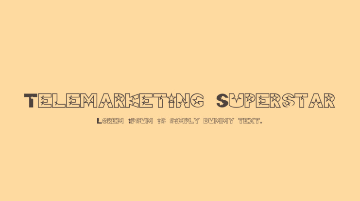 Telemarketing Superstar Font