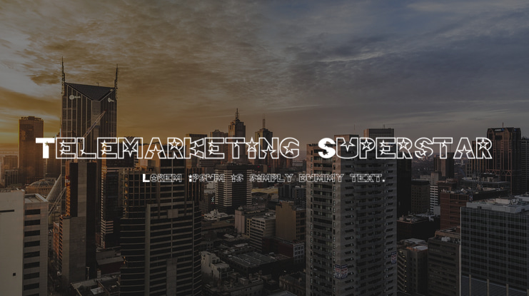 Telemarketing Superstar Font
