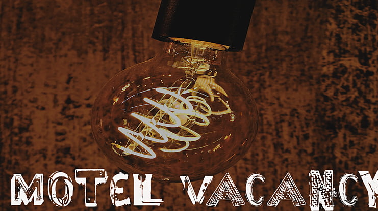 Motel Vacancy Font