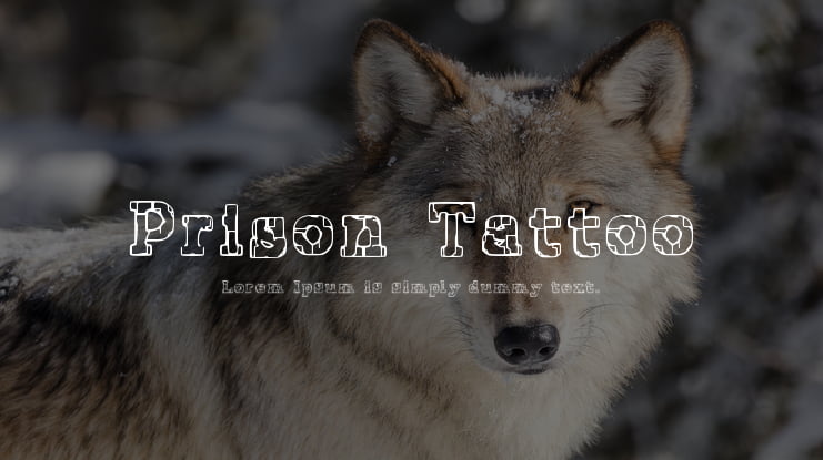 Prison Tattoo Font