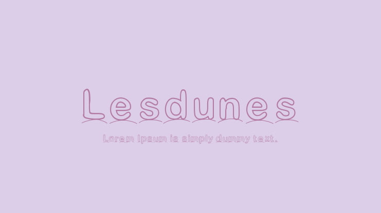 Lesdunes Font