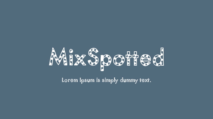 MixSpotted Font