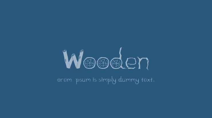 Wooden Font