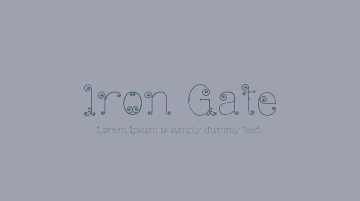 Iron Gate Font