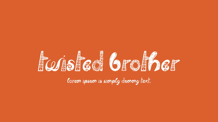 Twisted Brother Font