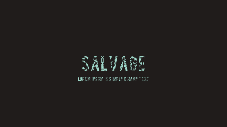 SALVAGE Font