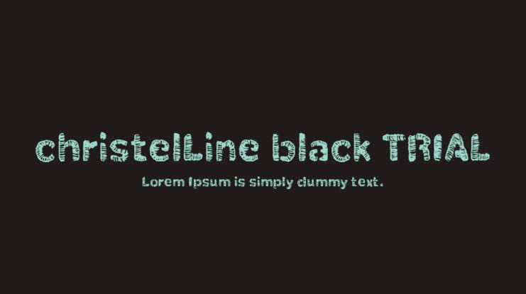 christelLine black TRIAL Font