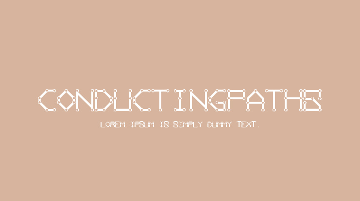 ConductingPaths Font