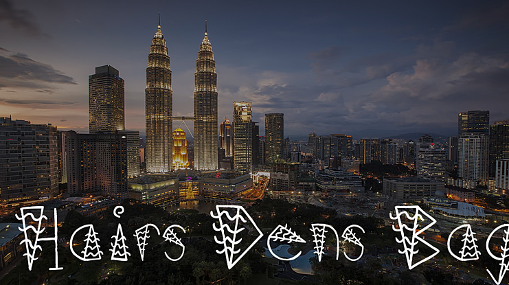 Hairs Dens Bag Font