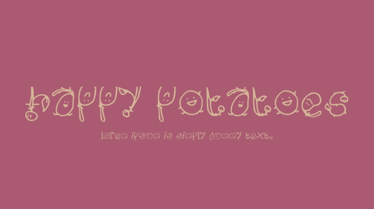 Happy Potatoes Font