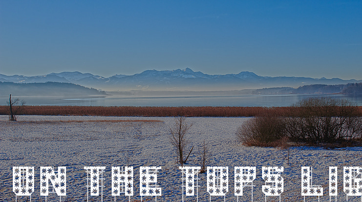 On The Tops Lights Font