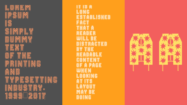 On The Tops Lights Font