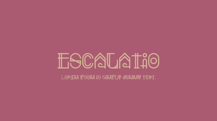 Escalatio Font