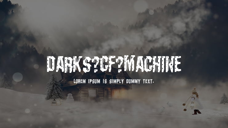 Darks_CF_Machine Font