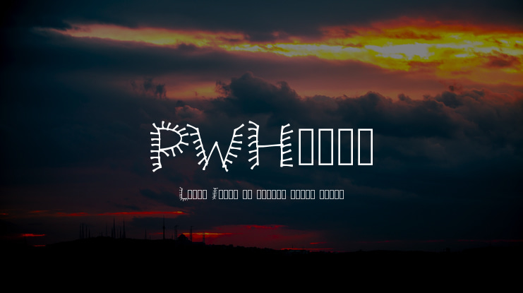 PWHairz Font