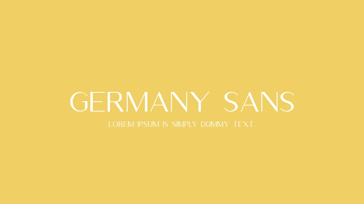 Germany Sans Font
