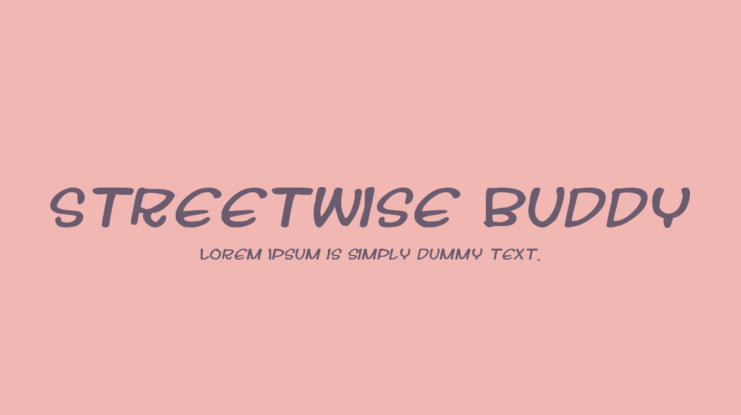 Streetwise Buddy Font
