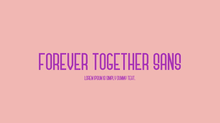 Forever Together Sans Font Family