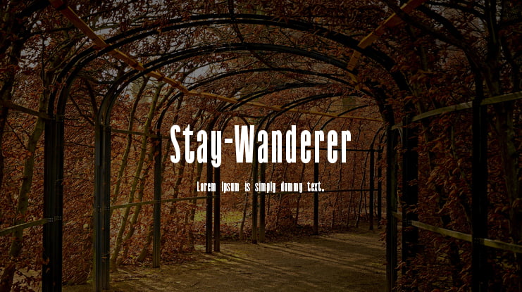 Stay-Wanderer Font Family