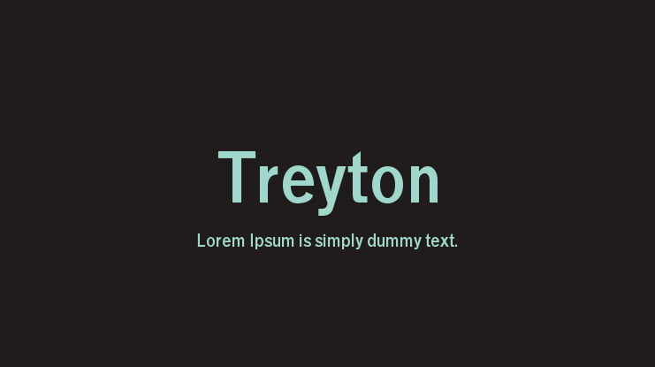 Treyton Font Family