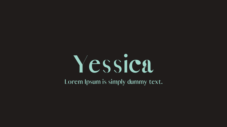 Yessica Font Family