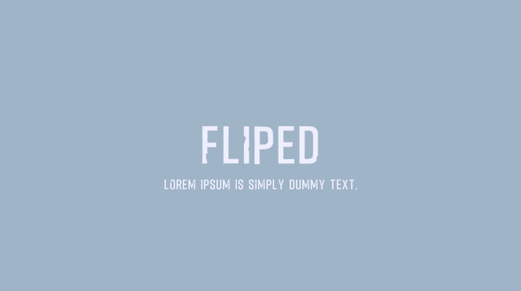 Fliped Font