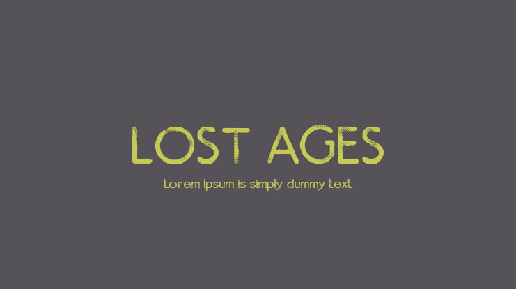 LOST AGES Font