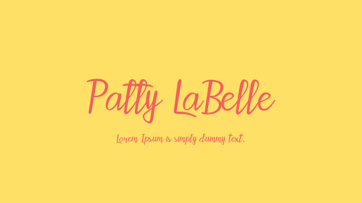 Patty LaBelle Font