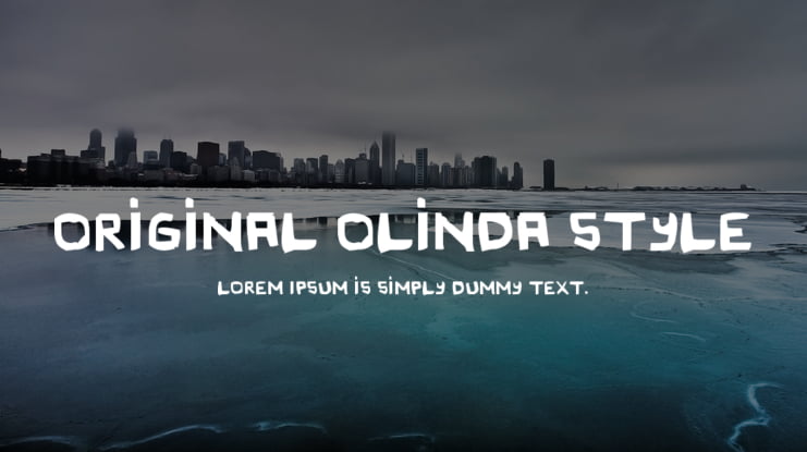 Original Olinda Style Font
