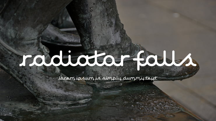 Radiator Falls Font