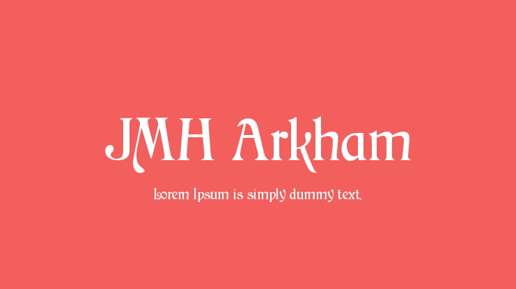 JMH Arkham Font