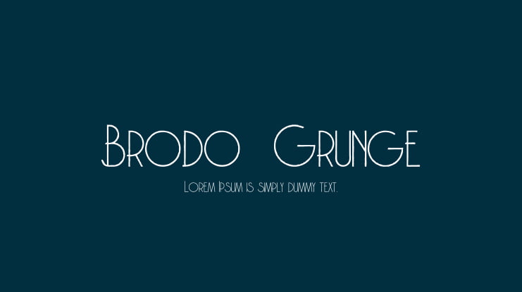 Brodo  Grunge Font