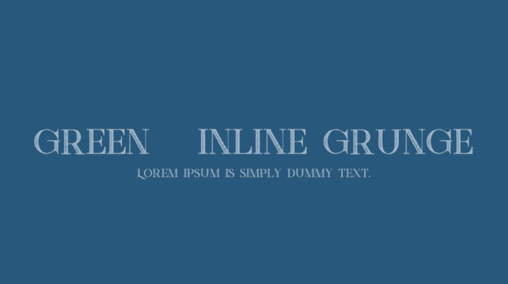 Green   Inline Grunge Font
