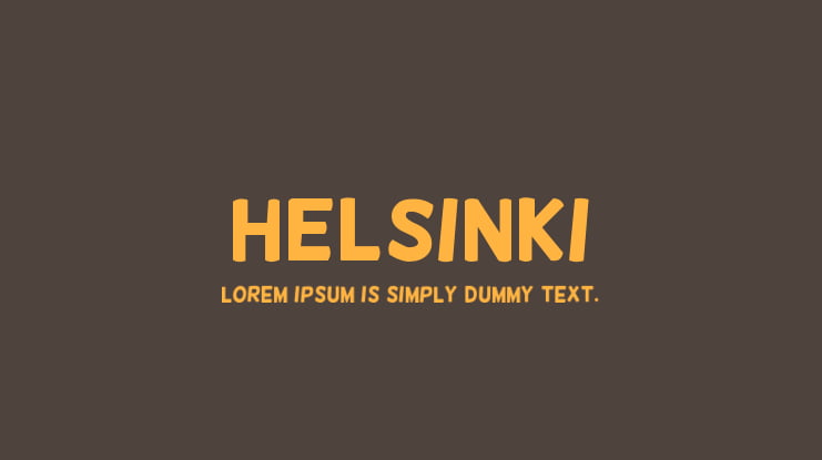 Helsinki Font