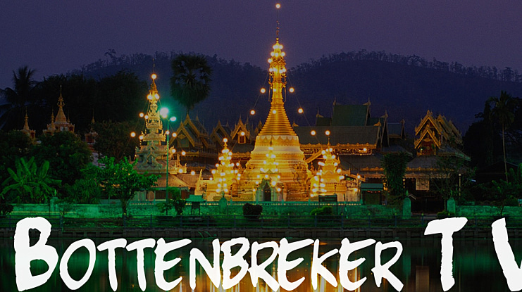 Bottenbreker T.V. Font