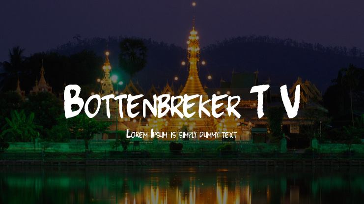 Bottenbreker T.V. Font