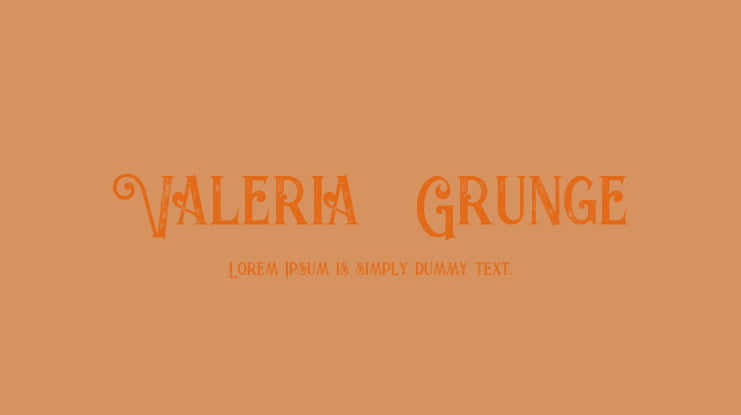 Valeria  Grunge Font