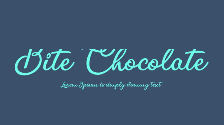 Bite Chocolate Font