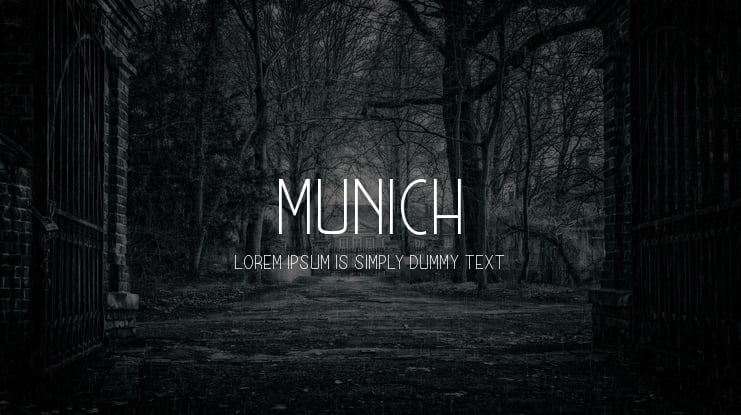 MUNICH Font