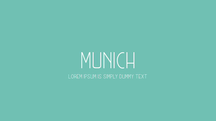 MUNICH Font