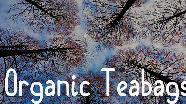 Organic Teabags Font