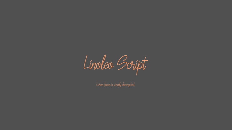 Linoleo Script Font