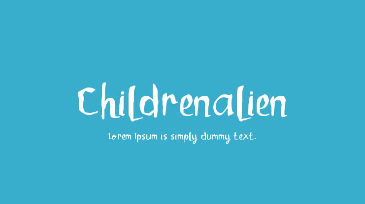 Childrenalien Font