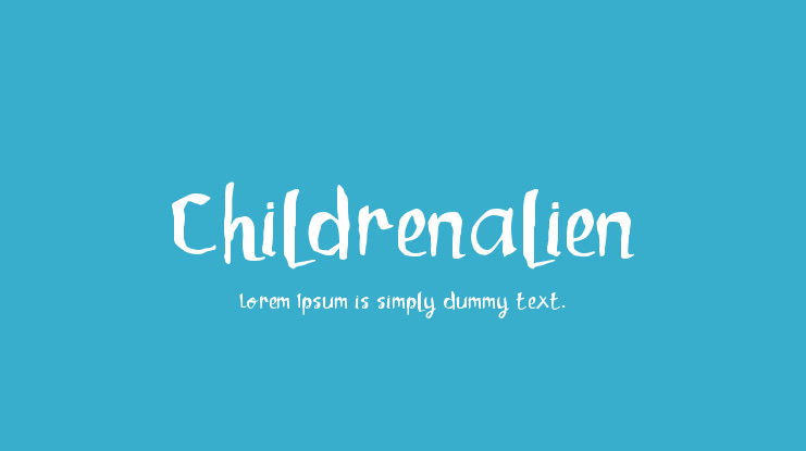 Childrenalien Font