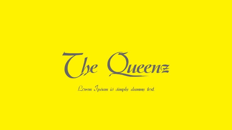 The Queenz Font