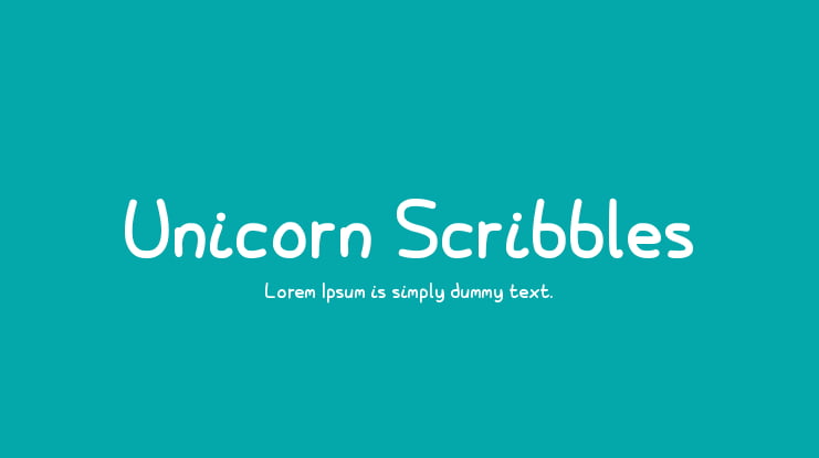 Unicorn Scribbles Font