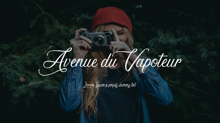 Avenue du Vapoteur Font